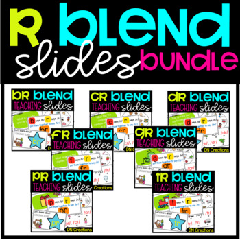 Preview of R Blend Slides Bundle l R blend SOR Teaching Google Slides