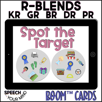 Preview of R Blends Articulation Boom™ Cards  | Spot the Target R Blend Sounds