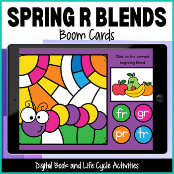 Preview of R Blends Boom Cards, Beginning R Blends Task Cards