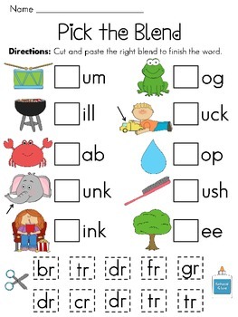 Preview of R Blends Worksheets Pack (Fun Beginning Consonant Clusters No Prep Activities)
