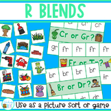 R Blends Game - Picture Sort - Center Activity