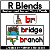 R Blends Pocket Chart Cards and Posters