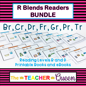 R Blends Readers BUNDLE Levels B and D (Printable Books and eBooks)