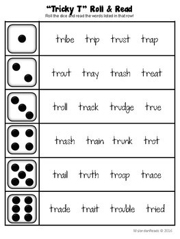 R Blends: "Watch Out for Tricky T!" Poem & Phonics Activities by
