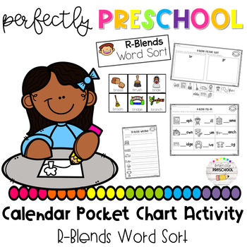 R Blends Word Sort Pocket Chart Activities for Preschool, Pre-K and ...