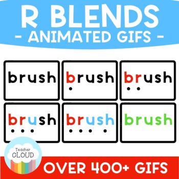 Preview of R Blends Words Animated GIFS