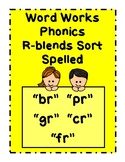 Work Work Phonics Picture Word Sort - R Blends:  BR PR GR CR