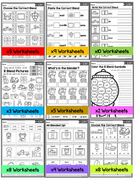 r blends worksheets r blends activities by little achievers tpt