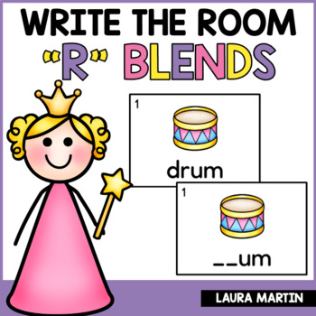 Preview of R Blends Write the Room - Consonant Blends Activities - BR CR DR FR GR PR TR
