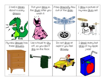 r blends in sentences flash cards by ms lane teachers