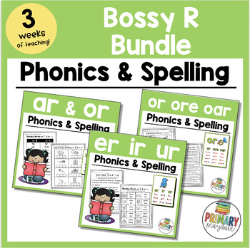 Preview of AR, OR, ER, IR, UR, AIR, ARE, EAR Bossy R Bundle, UFLI Lessons 79, 82, 112 