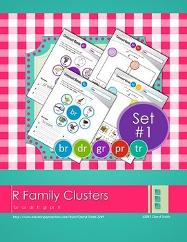 Preview of "R" Family Clusters br/cr/dr/fr/gr/pr/tr  (#1 of 4 Phonemic Awareness Sorts)