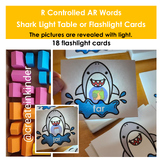 R Controlled AR Words Shark Light Table or Flashlight Card