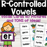 R-Controlled, Bossy R Vocab Cards and Games Ideas FREEBIE!