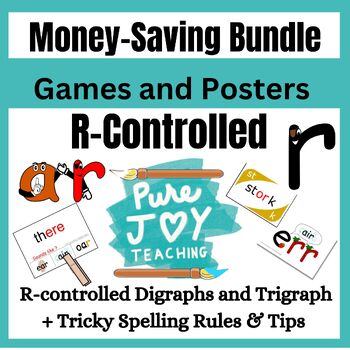 4 Games CVC, CVCC, CVCe, R controlled, Uno & Crazy 8 Flashcards & Spelling  Rules