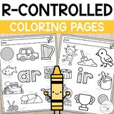 R Controlled Coloring Pages | R Controlled Vowels Workshee