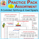 R-Controlled, Diphthongs & Vowel Digraphs Phonics Lessons 