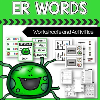 Preview of R Controlled ER | Worksheets and Activities | SOR Bossy R