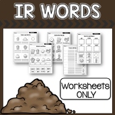 R Controlled IR | Worksheets | SOR Bossy R