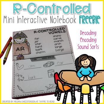 Preview of R-Controlled Interactive Notebook FREEBIE