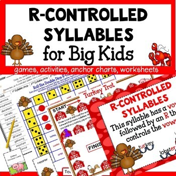 Preview of R-Controlled Syllables Multisyllabic OG/SOR Games/Worksheets/Activities + Easel