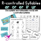 R Controlled Vowels  - Bossy r Syllables -  Activities and
