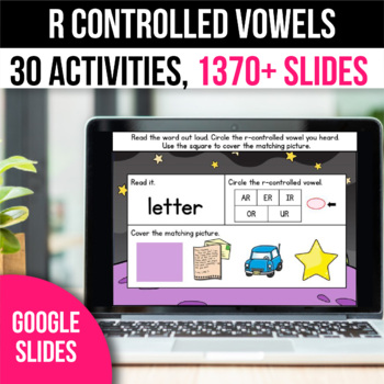 R Controlled Vowel Activities Digital Phonics Google Classroom Literacy ...