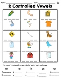 R Controlled Vowel Assessment Quiz Test Differentiated