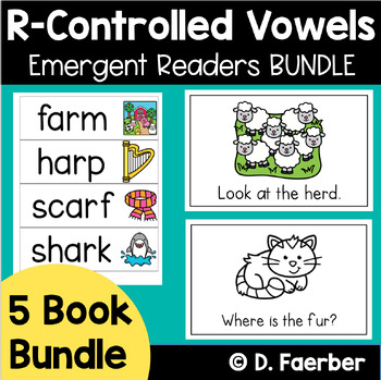 Preview of R-Controlled Vowel Bundle: 5 Emergent Readers for Ar, Er, Ir, Or, Ur