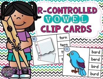Preview of R-Controlled Vowel Clip Cards (ar, or, er, ur, ir)