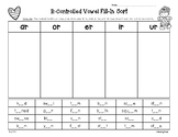 R-Controlled Vowel Fill-In Sort - AR, ER, IR, OR, UR