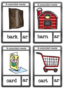 R Controlled Vowel Flashcards by CC's Classroom Creations | TPT