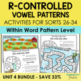 R-Controlled Vowel Patterns Bundle Within Word Pattern Activities