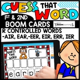 R Controlled Vowel Practice Boom Cards No Prep Literacy Centers