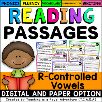 Preview of R-Controlled Vowel Reading Passages LEVEL 2 - Distance Learning