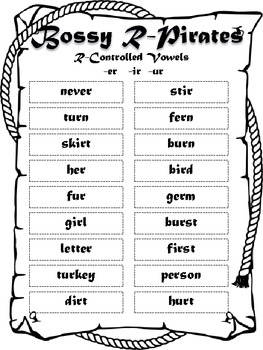 R-Controlled Vowel Sort by Anita Marquez | Teachers Pay Teachers