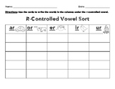 R-Controlled Vowel Sort