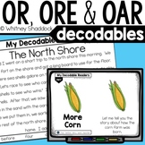 R Controlled Vowels OR ORE OAR OOR Decodable Readers and P