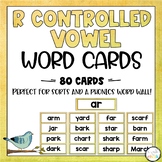 R Controlled Vowel Word Cards | Phonics Word Wall | Word Work