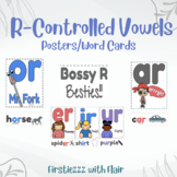 R-Controlled Vowels | AR, OR, IR, ER, UR | Poster Set | Wo