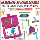 R Controlled Vowels 1st Grade Phonics Clip Cards and Worksheets