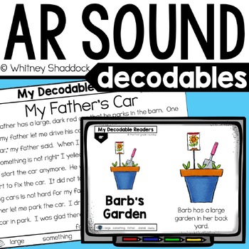 AR Words with R Controlled Vowels Decodable Readers and Decodable Passages