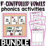 R-Controlled Vowels AR OR ER IR UR Activity Worksheet Bundle
