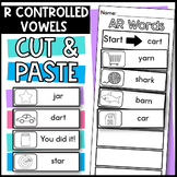 R Controlled Vowels Cut and Paste Puzzles AR ER IR OR UR B