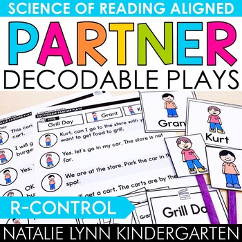 Preview of R-Controlled Vowels Decodable Partner Plays Science of Reading SOR Aligned
