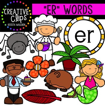 Preview of R-Controlled Vowels: ER {Creative Clips Digital Clipart}