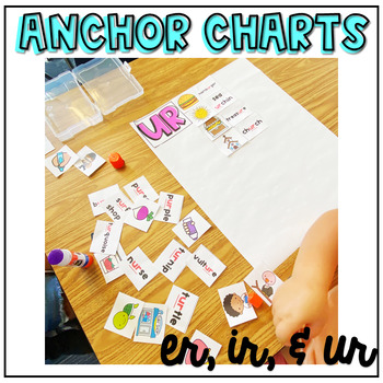 Preview of R-Controlled Vowels ER, IR, UR | Primary Phonics | DIY Anchor Charts
