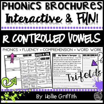 Preview of R Controlled Vowels Decodable Readers | Reading Fluency Passages | Comprehension