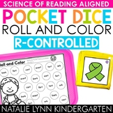 R-Controlled Vowels Literacy Centers Pocket Dice Roll and Color