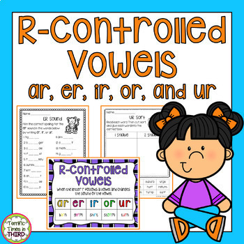 Preview of R-Controlled Vowels - No Prep Worksheets and Posters
